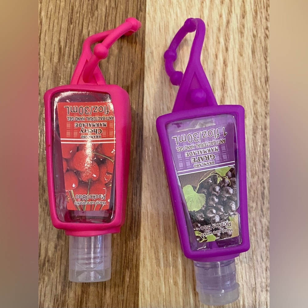 Hand Gel Set - Cherry Red & Grape Purple